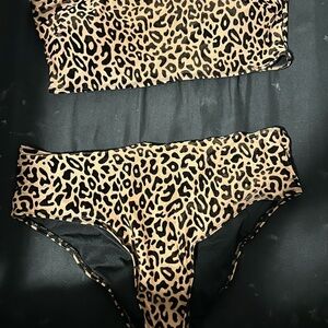 Leopard Print Bikini Set